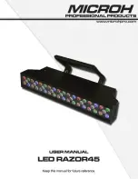 Preview for 1 page of Microh LED Razor45 User Manual