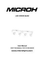 Предварительный просмотр 1 страницы Microh Led Vixion Quad User Manual