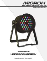 Microh LEDPRO64RGBW User Manual preview