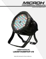 Microh Ledstagepar v2 User Manual preview