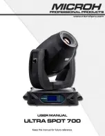 Microh Ultra Spot 700 User Manual предпросмотр