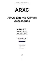 microHAM ARXC.LoRa Quick Start Manual preview