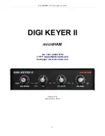 microHAM Digi Keyer II Instruction Manual предпросмотр