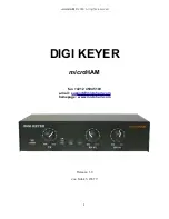 microHAM DigiKeyer Manual preview