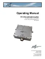 Предварительный просмотр 1 страницы Microhard Systems DDL2450 Operating Manual