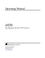 Microhard Systems n920 Operating Manual предпросмотр