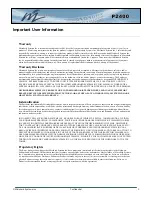 Preview for 2 page of Microhard Systems Pico P2400 series Operating Manual