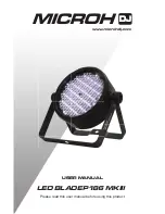 MicrohDJ LED BLADEP186 MKIII User Manual preview