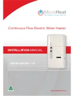 Preview for 1 page of MicroHeat CFEWH SERIES 1-10P Installation Manual