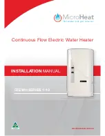 MicroHeat CFEWH SERIES Installation Manual preview