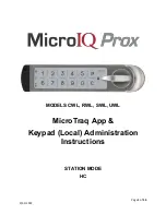 MicroIQ Prox CWL Instructions Manual предпросмотр