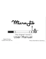 MicroJib The Original User Manual preview