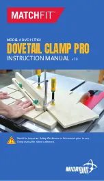 microjig DVC-1177K2 Instruction Manual preview