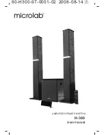 Microlab H-300 User Manual предпросмотр