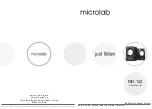 Предварительный просмотр 1 страницы Microlab MD-122 User Manual