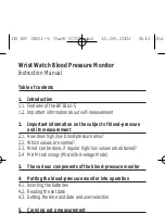 Preview for 4 page of Microlife 3BU1-5 Instruction Manual