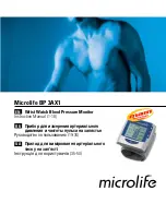 Предварительный просмотр 2 страницы Microlife BP 3AX1 Instruction Manual