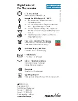 Preview for 1 page of Microlife IR 1DE1-S Instruction Manual