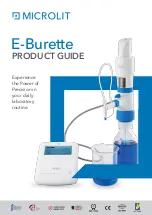 MICROLIT E-BURETTE Product Manual предпросмотр