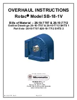 MICROMATIC Rotac SB-18-1V Overhaul Instructions preview