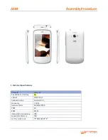 Предварительный просмотр 1 страницы Micromax A064 Assembly Procedures