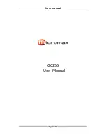 Предварительный просмотр 1 страницы Micromax GC256 User Manual