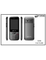 Предварительный просмотр 1 страницы Micromax X294 User Manual