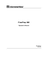 Micromeritics FlowPrep 060 Operator'S Manual предпросмотр