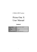 Preview for 1 page of Micron Electronics Prime One X User Manual