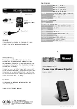 Preview for 1 page of MicroNet SP390I Quick Installation Manual