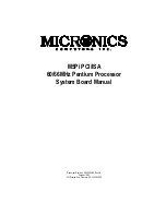 Micronics 60/66MHz Manual preview