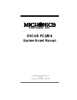 Micronics D5CUB ISA Manual preview