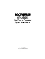 Предварительный просмотр 1 страницы Micronics M54Pe Manual