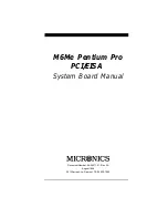 Предварительный просмотр 1 страницы Micronics M6Me Pentium Pro PCI/EISA Manual