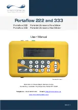 Micronics Portaflow 222 User Manual preview