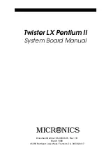 Предварительный просмотр 1 страницы Micronics Twister LX Manual