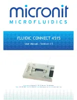 micronit microfludics FLUIDIC CONNECT 4515 User Manual preview