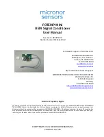 Предварительный просмотр 1 страницы Micronor FOTEMP MINI User Manual