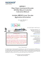 Micronor MR340-1 Instruction Manual preview