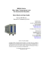 Micronor MR361 Series Data Sheet And User Manual preview