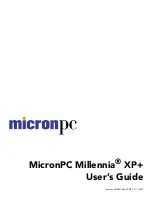 micronPC Millennia XP+ User Manual предпросмотр