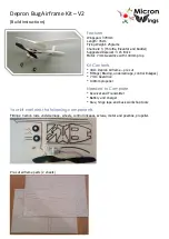 Предварительный просмотр 1 страницы MicronWings Depron Bug Airframe Kit V2 Build Instructions