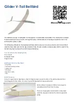 Предварительный просмотр 1 страницы MicronWings Glider V-Tail Bellbird Manual