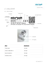 Preview for 37 page of Micropelt MLR003 User Manual And Device Specification