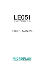 Предварительный просмотр 1 страницы Microplan LE051 User Manual