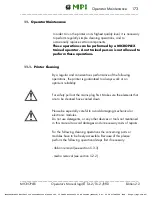 Предварительный просмотр 173 страницы Microplex logiJET T4-2 Operator'S Manual