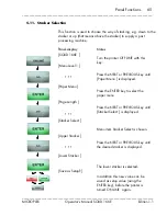 Preview for 65 page of Microplex SOLID 166E Operator'S Manual