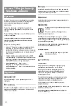 Preview for 80 page of MicroPower Access 30 Instructions For Use Manual