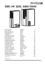 MicroPower SMC-HF 10000 User Manual preview