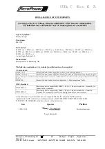 Preview for 2 page of MicroPower SMC-HF 10000 User Manual